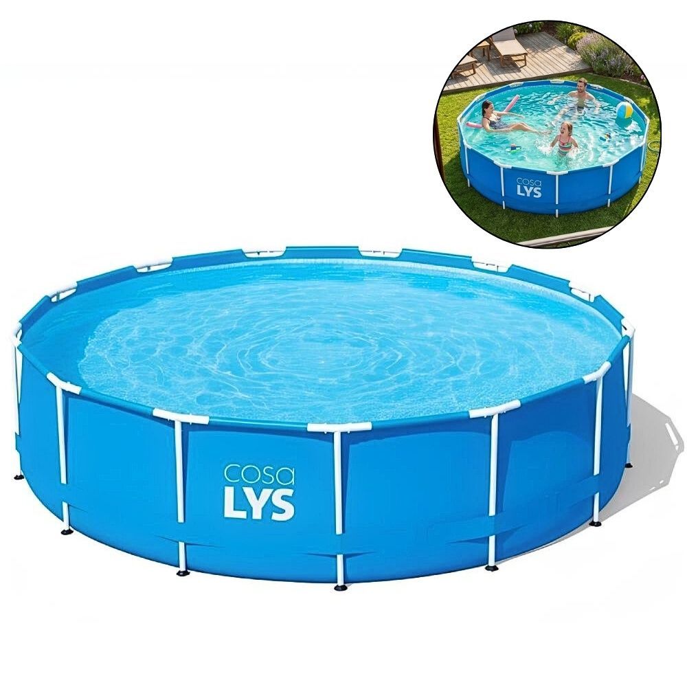 Piscina de Armação Circular 7.000 Litros Diâmetro 3,66 Metros CASA LYS