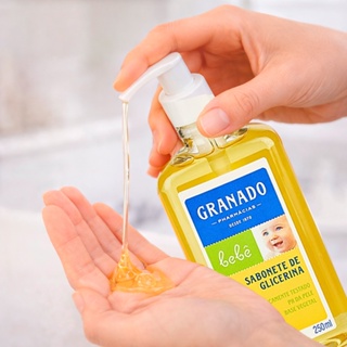 Sabonete Liquido Granado Bebê Glicerina Tradicional 250ml Limpeza Suave Hidratação Pele Sensivel em Oferta na Shopee