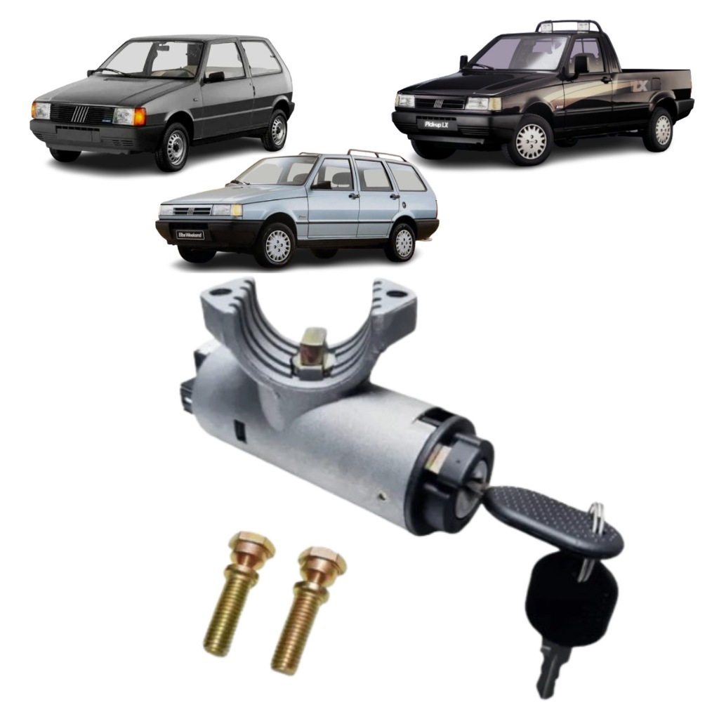 TRAVA DE DIREÇÃO COM COMUTADOR DE IGNIÇÃO FIAT UNO 1985/ FIORINO ELBA