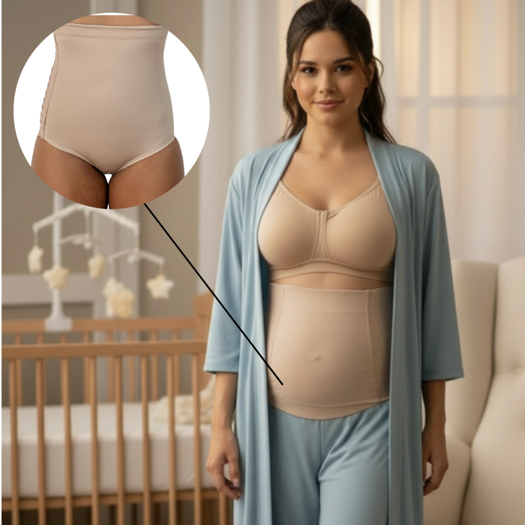 Cinta Pós Parto Com 3 Regulagens Cesariana Parto Natural  Normal Abdominoplastia Diastase