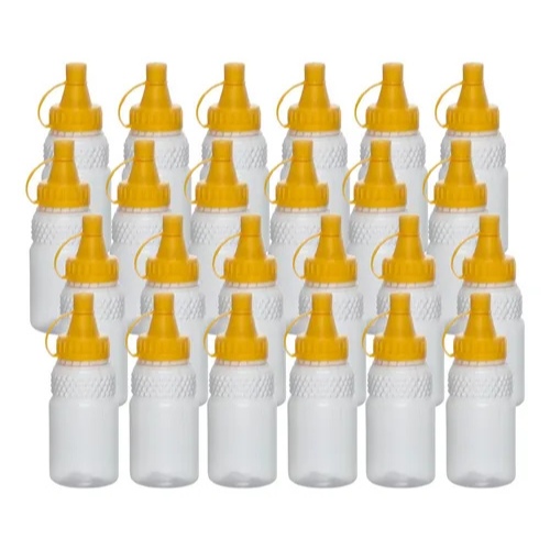 KIT 24 BISNAGA EMBALAGEM PLÁSTICA PARA MEL 350ml/500g
