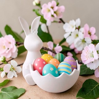 Coelho da Páscoa Porta Ovos Decorativo Enfeite Mesa Páscoa Porta Chocolate Cesta Coelho Pascoa