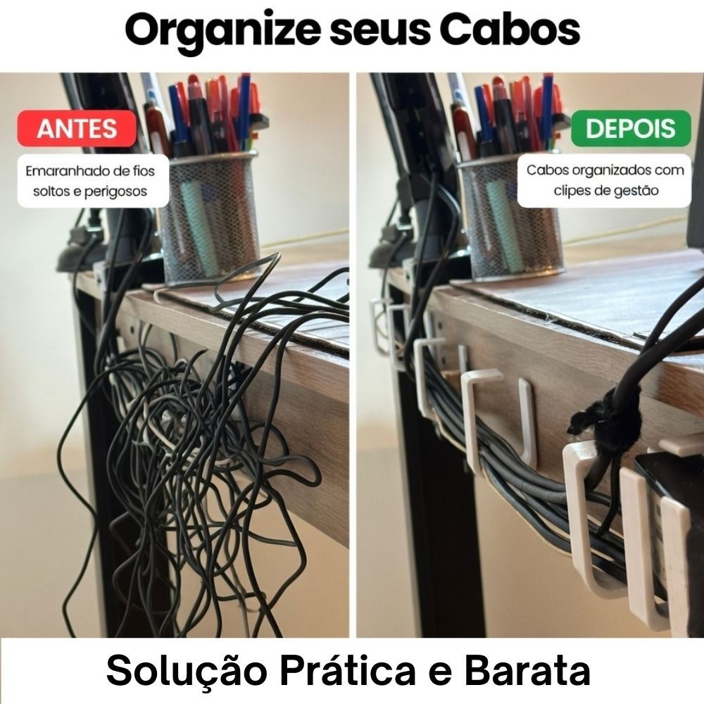 Kits Organizadores de fios e cabos invisível — imagem 2 de 2