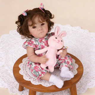Bebê Reborn Menina Silicone Realista 48cm Olho Castanho Com Muitas Veias Detalhadas Brastoy em Oferta na Shopee