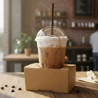 50 Suportes De Papelão Para 1 Copo  Porta Copo Resistente E Sustentável Ideal Para Entregas Delivery em Oferta na Shopee