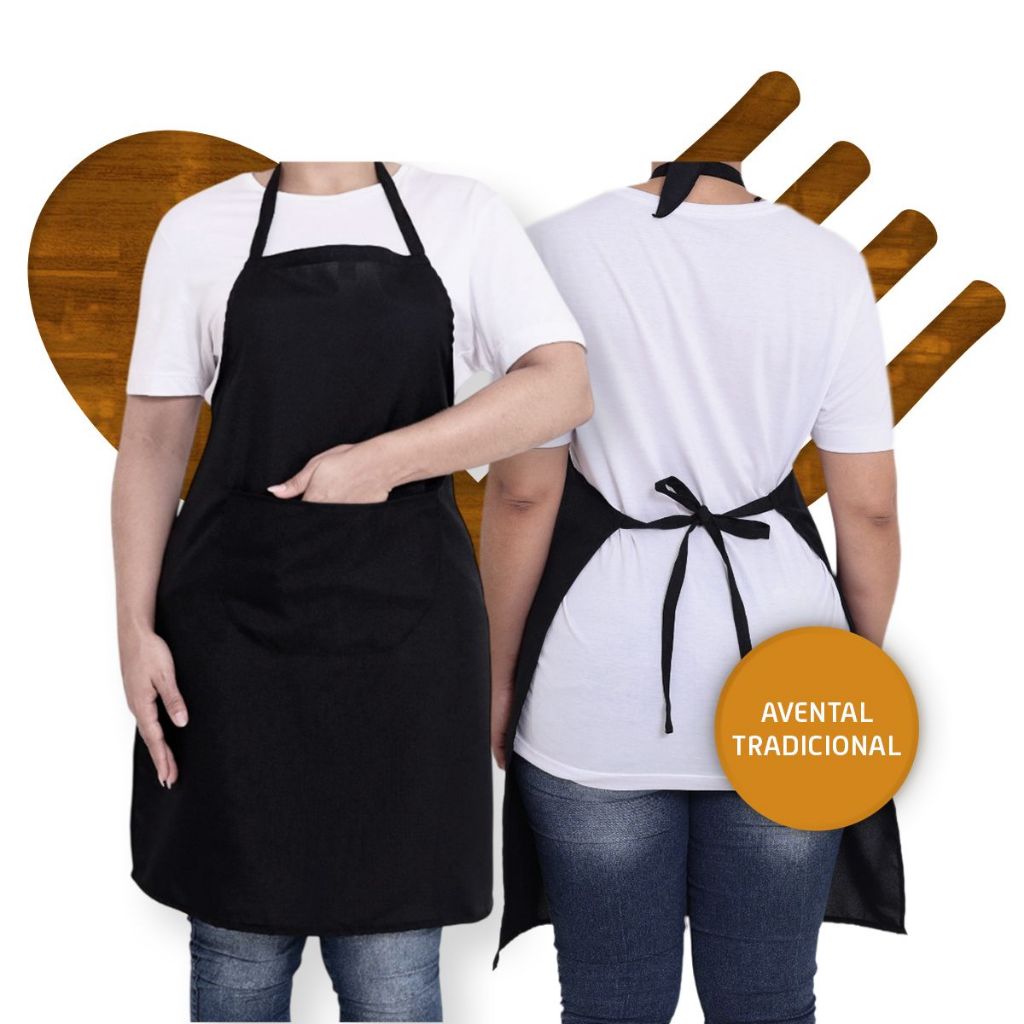 Avental Oxford C/bolso Reforçado Unissex Cozinha Churrasqueiro Lanchonete em Oferta na Shopee