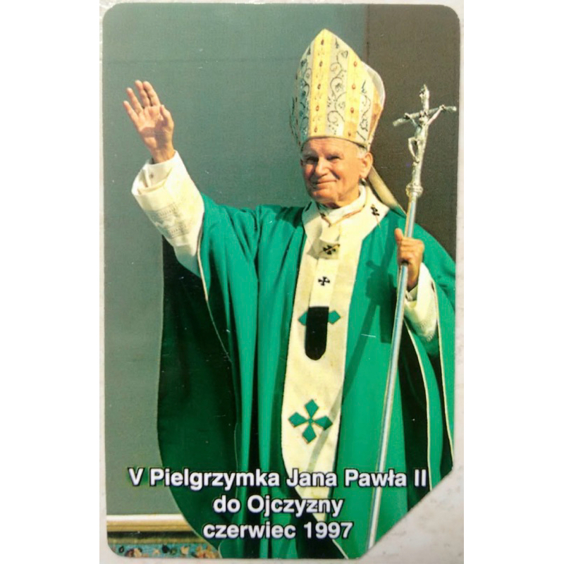 cartão telefônico importado da polonia do papa João Paulo II