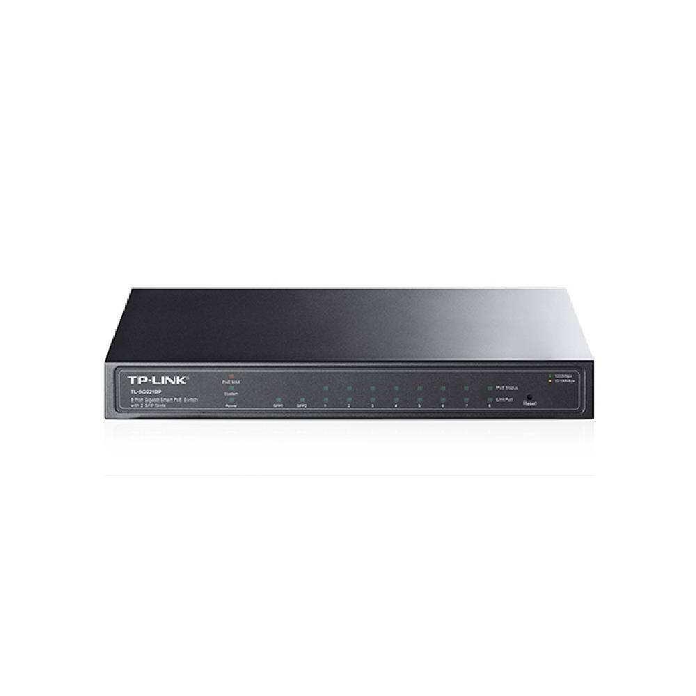Switch TP-Link 8 Portas Gigabit PoE 2 Slots SFP - TL-SG2210P PPE
