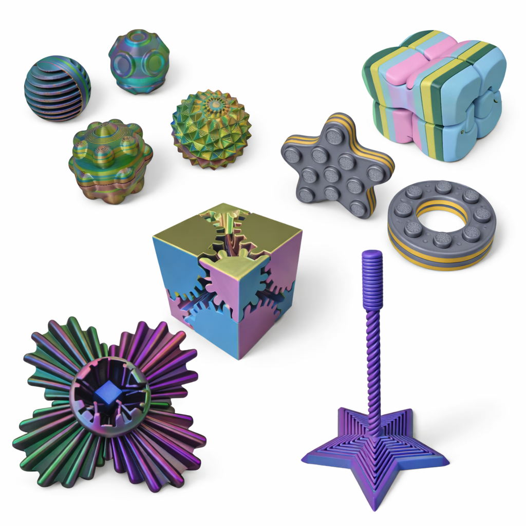 Kit Ouro Brinquedo Sensoriais Sensory Balls Calmante Autismo ou TDAH