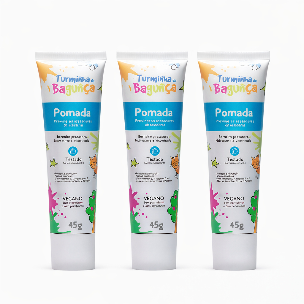 Kit 3 Pomadas Preventivas para Assaduras 45g Turminha da Bagunça