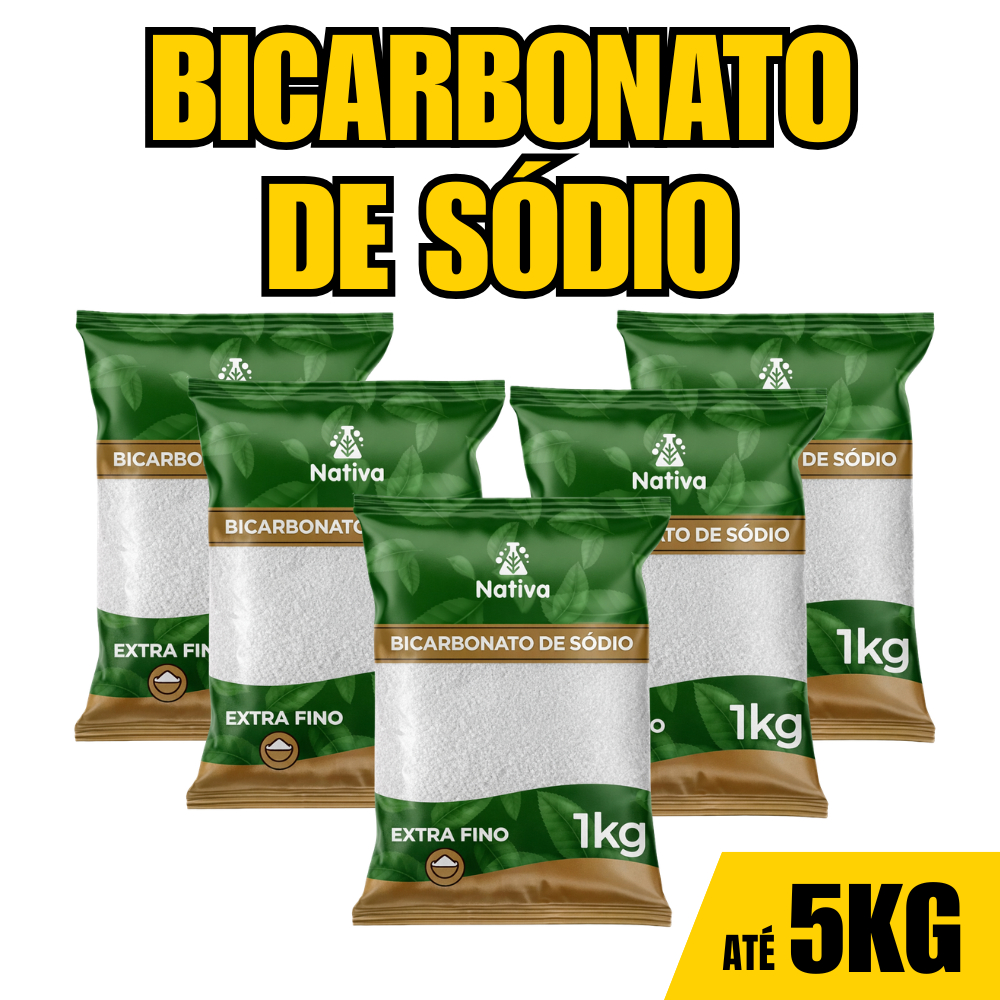 Bicarbonato de Sódio Premium 100% Puro Até 5KG em Oferta na Shopee