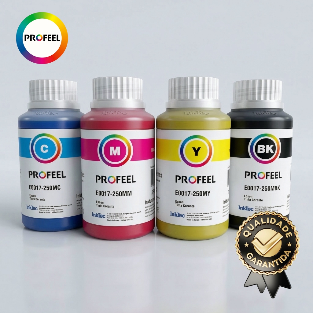 Tinta Impressora Compatível Epson Corante Kit 4x250ml Inktec Profeel em Oferta na Shopee
