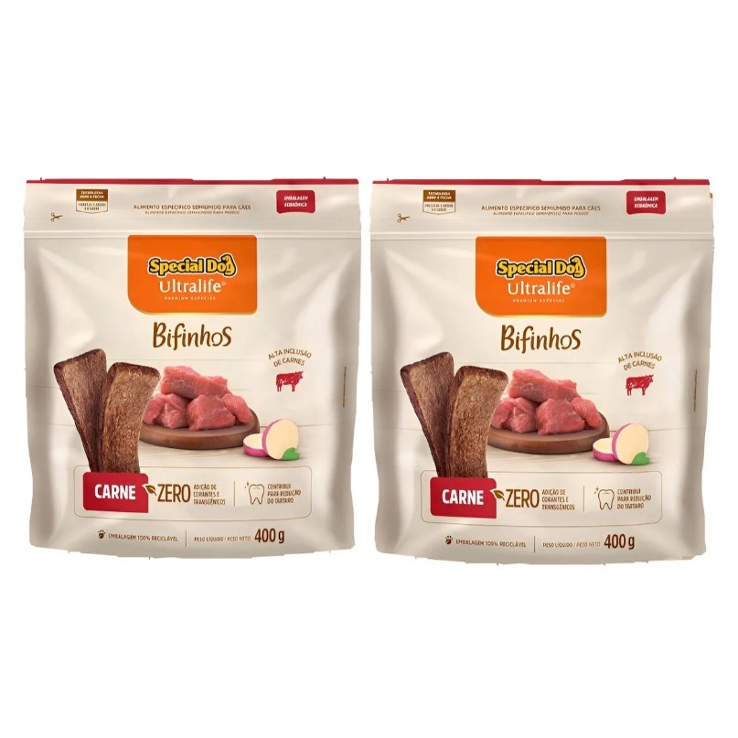 Bifinho Special Dog Ultralife Carne 400g 2 Unidades