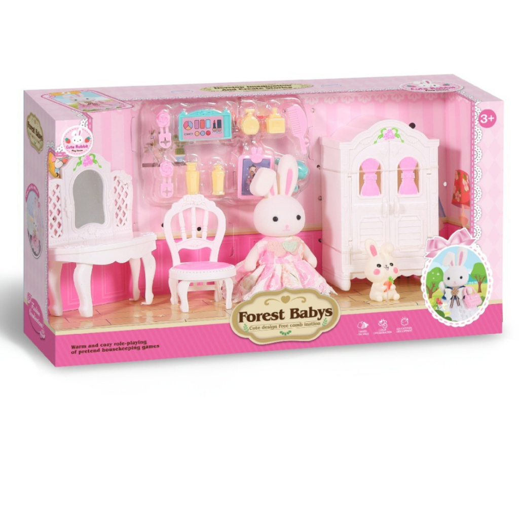 Quartinho Encantado Forest Baby - Coelhinha Coleção Casinha Feliz Forest Baby - Sylvanian style em Oferta na Shopee