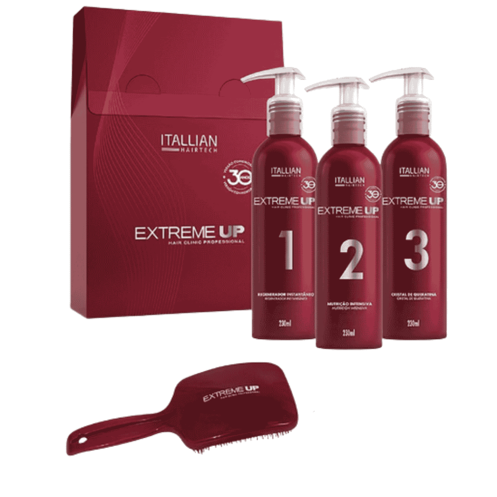 Kit Extreme-up Hair Clinic Reconstrutor 3 Passos Itallian em Oferta na Shopee