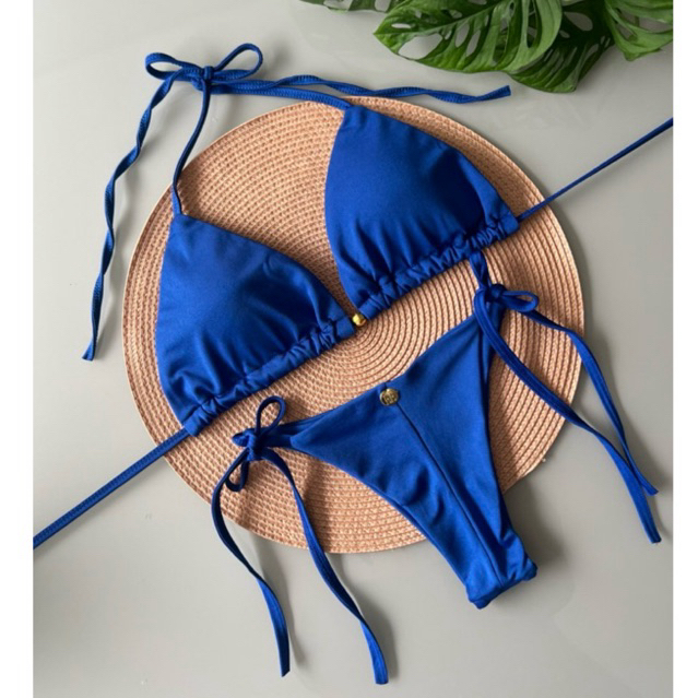 Biquíni Cortininha de amarrar Femin com amarração nas laterais Cores Novas Tendencia 2026 Summer Verao