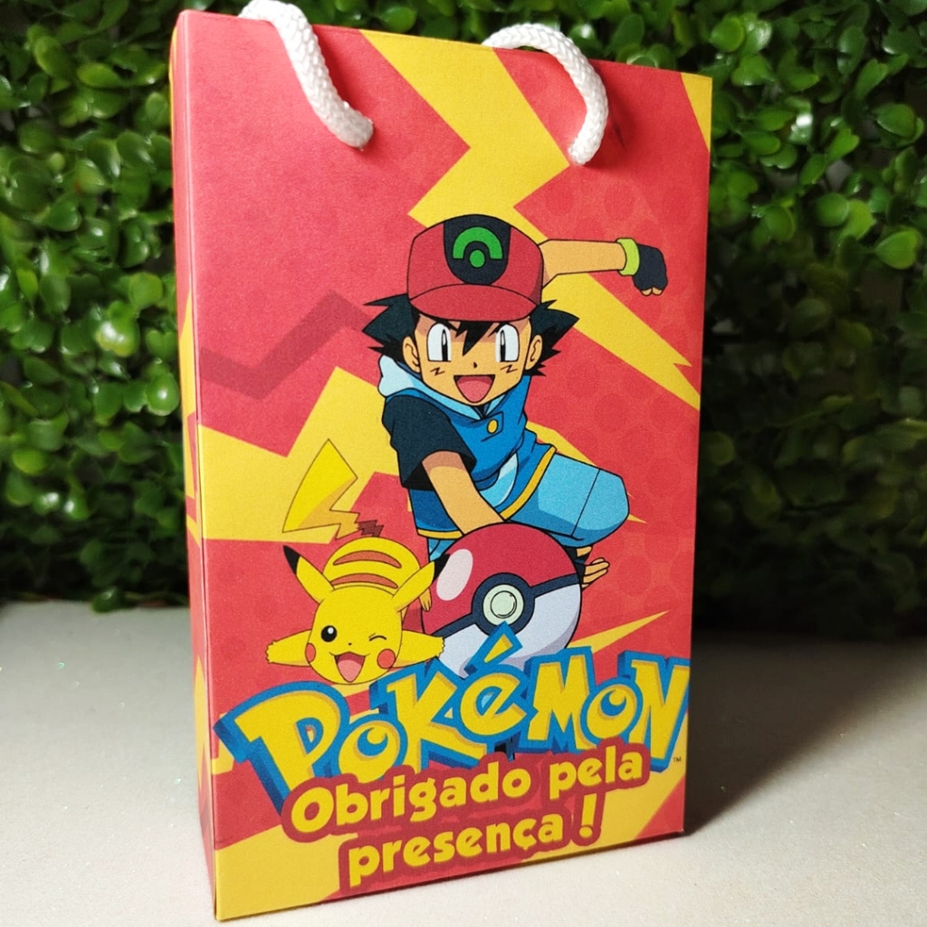 POKÉMON Sacolinha Festa Aniversário Infantil PEGUE E MONTE Lembrancinha Mimos em Oferta na Shopee
