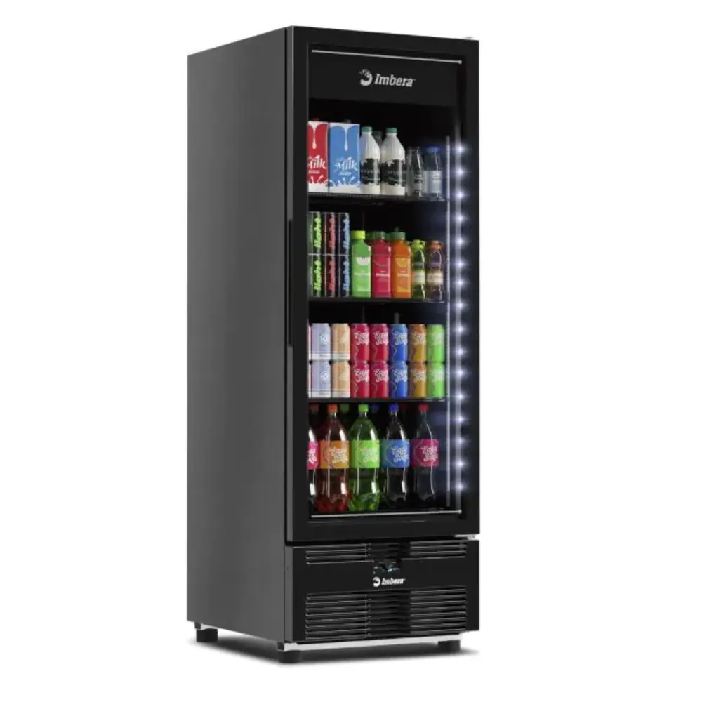 Freezer Vertical 560L Imbera Porta de Vidro Preta EVZ21 em Oferta na Shopee