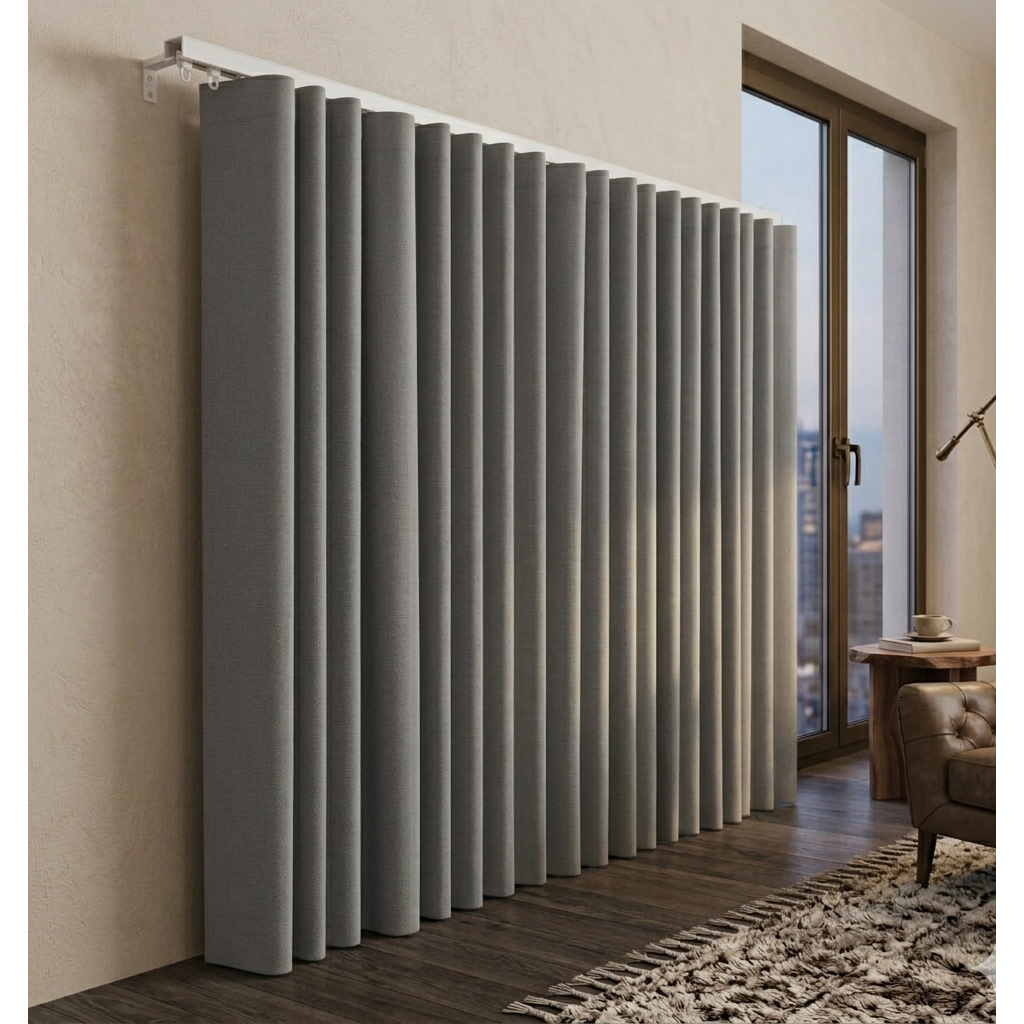 Cortina Blackout Em Tecido 4,00 X 2,50 Corta Luz P/ Trilho Suíço Simples Max em Oferta na Shopee