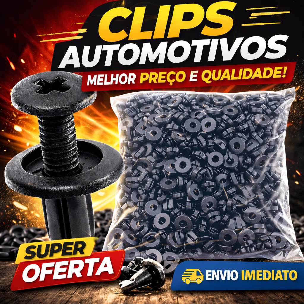 Fixadores Presilha Parafuso Rebite Plástico Carro Kit 40/100/200 peças em Oferta na Shopee