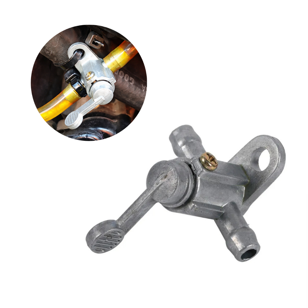 Torneira Registro Combustível Universal 8mm 5/16 Moto Carro Gerador Roçadeira Alta Vazão