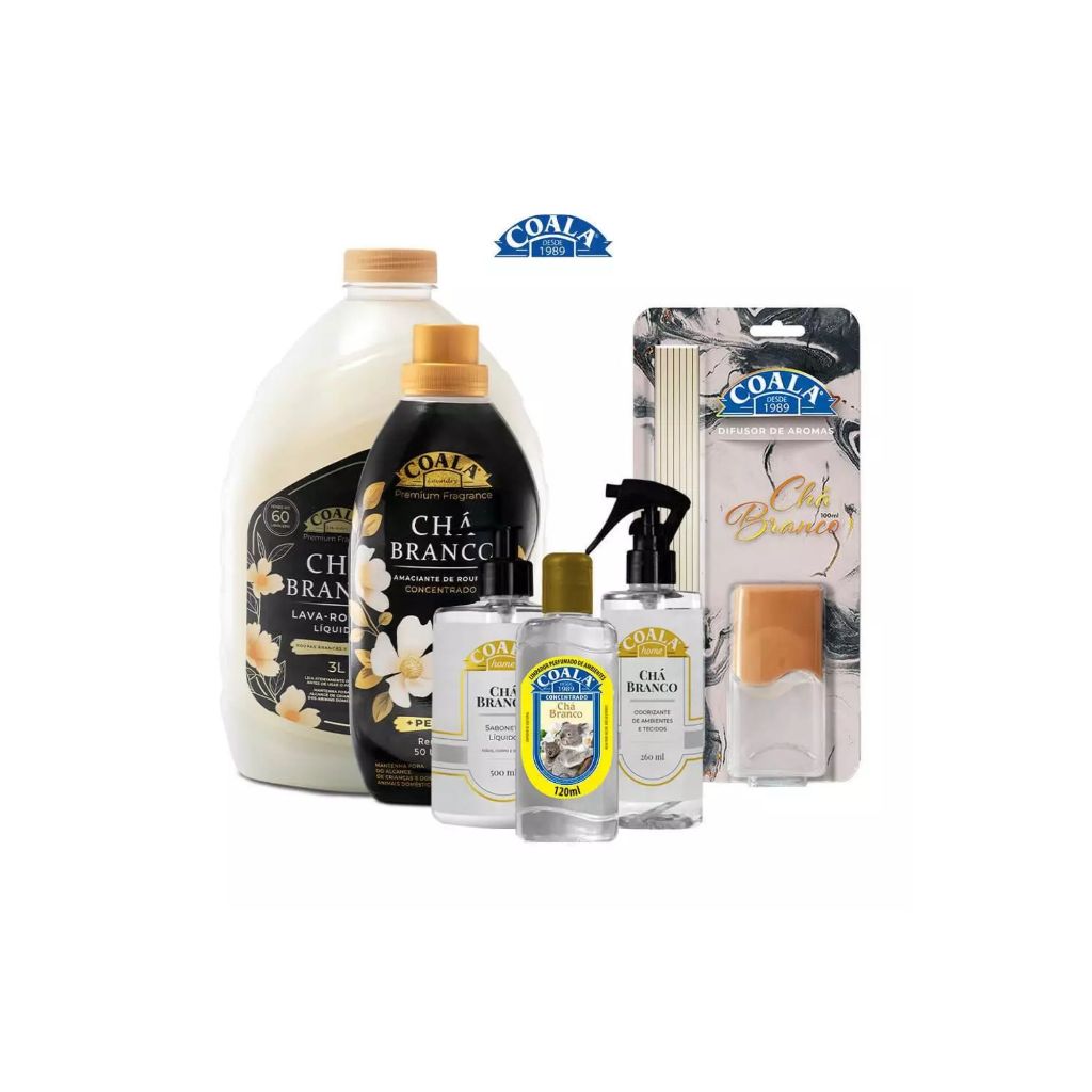 Kit Completo - Coala - Linha Chá Branco