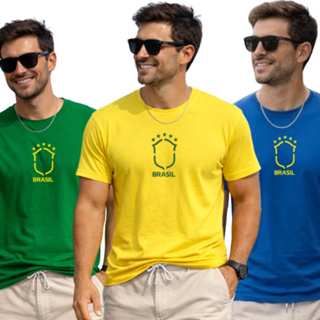 Camiseta Brasil Dry Fit Copa do Mundo Do P ao G4 em Oferta na Shopee