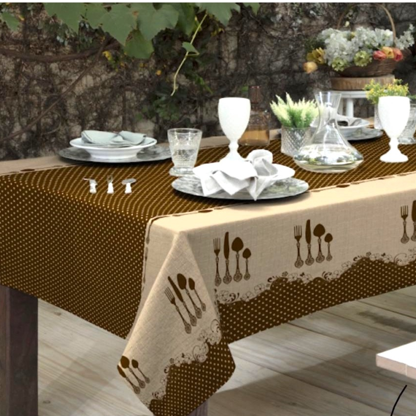 Toalha de Mesa Linhão Quadrada Estampada 1,50M x 1,50M