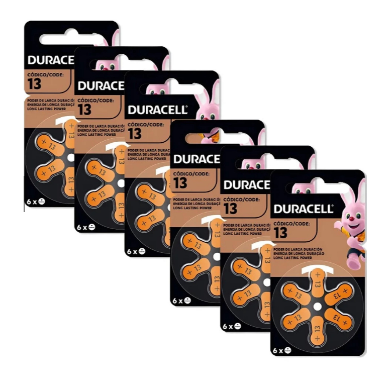 Kit Com 36 Pilhas Auditivas Duracell Nº 13