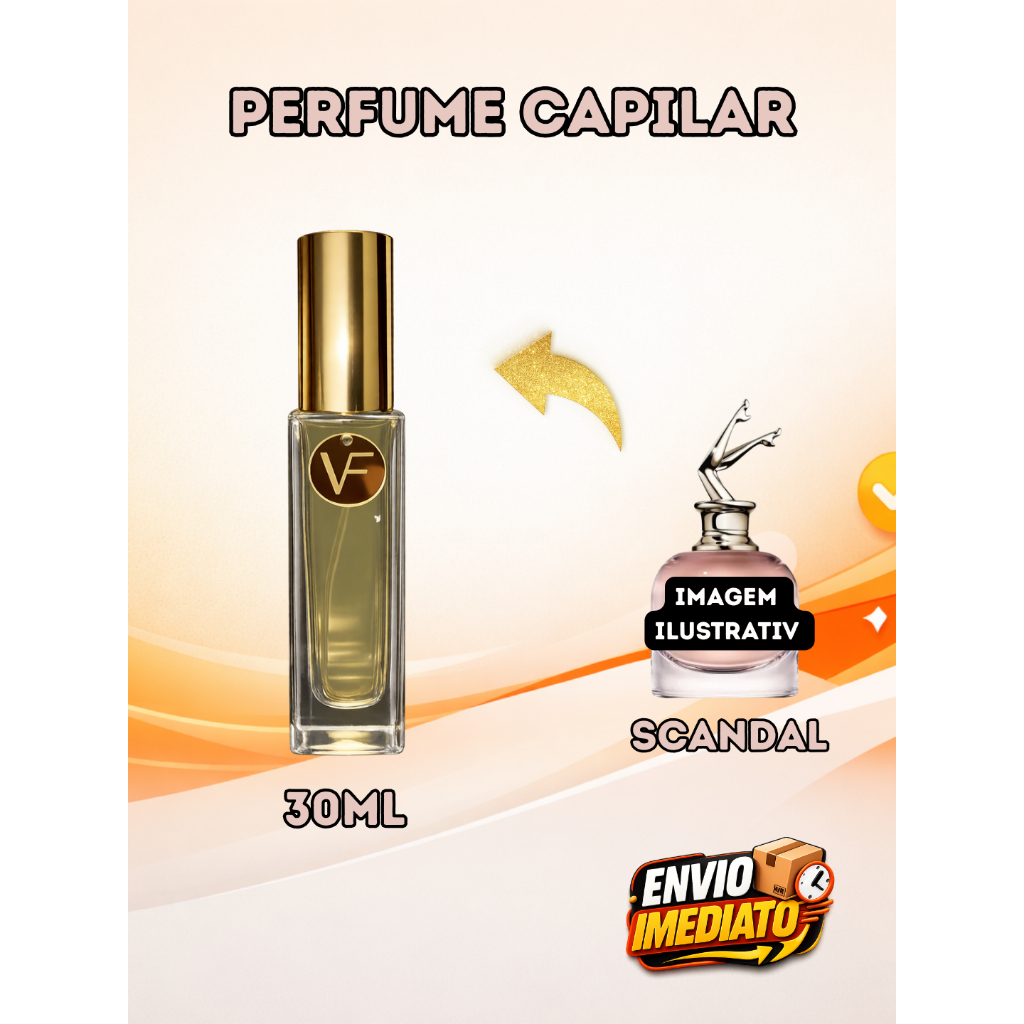 Perfume Capilar 30ml – Fragrâncias Inspiradas em Perfumes Importados | Brilho e Perfume para os Cabelos