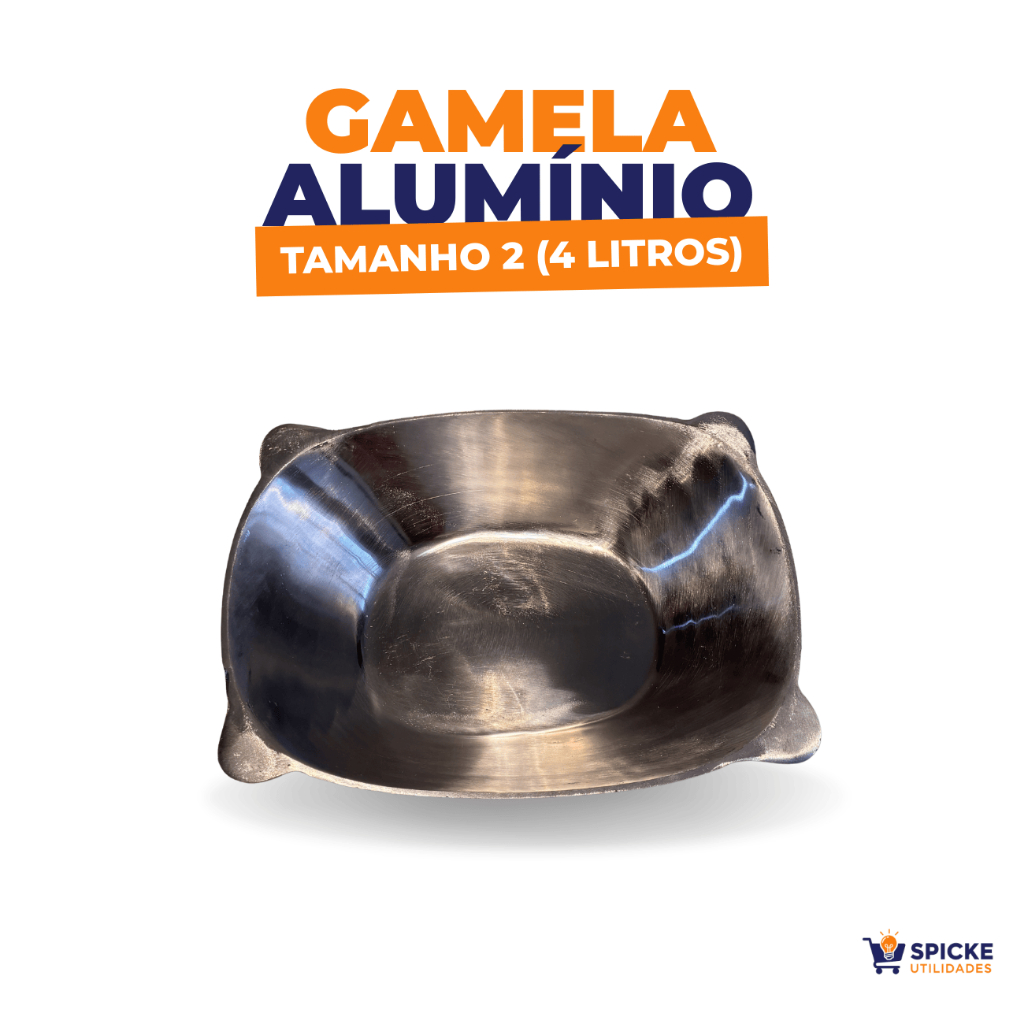Gamela Bacia Aluminio Fundido Batido N° 2 Tacho Amassar Pao Massa Doce Assadeira Fogao Lenha