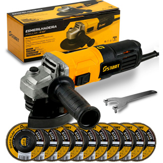Kit Esmerilhadeira Lixadeira Angular 4.1/2 Profissional 780w Com 10 Discos de Corte em Oferta na Shopee