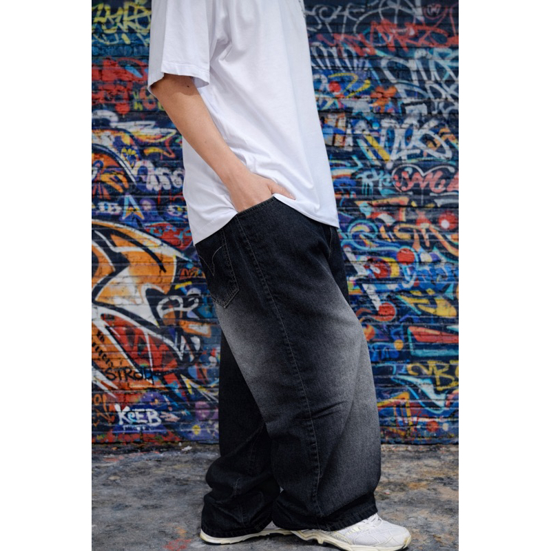 Calça Masculina Cargo Dazzling com Modelagem Balão Confortável Baggy Dazzling Original Preto Sportlife Steetwear