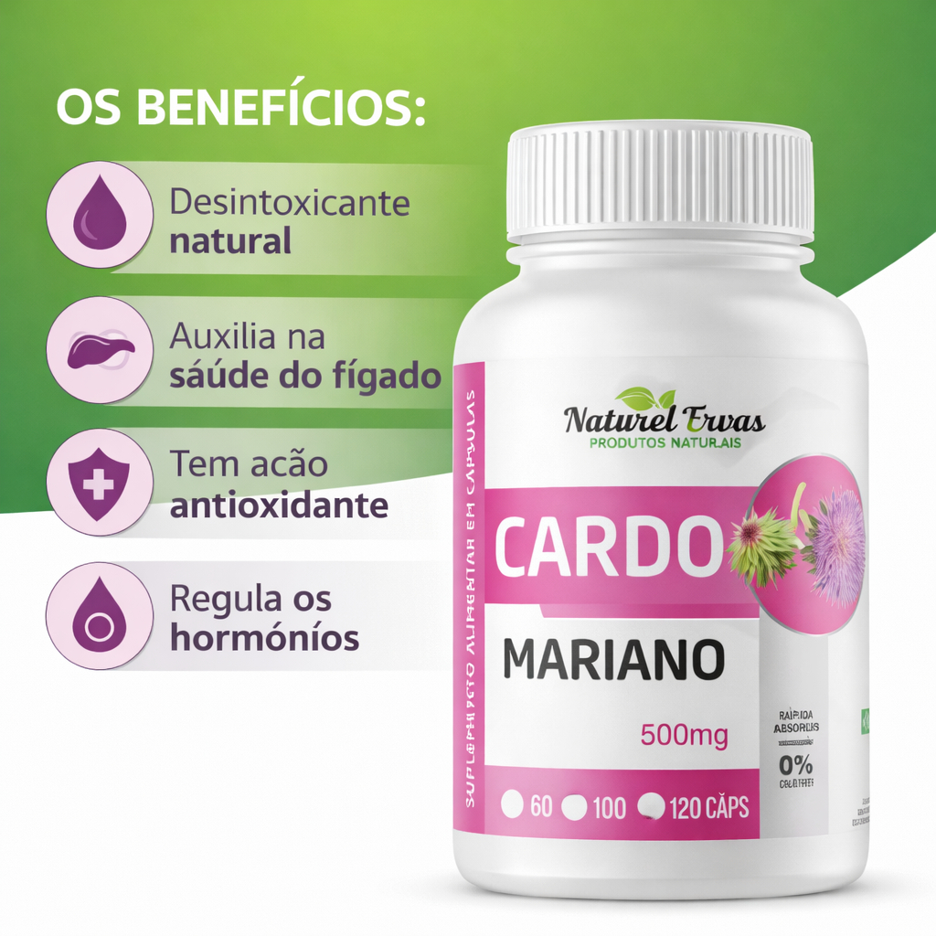 SUPLEMENTO CARDO MARIANO 120 CÁPSULAS SILIMARINA