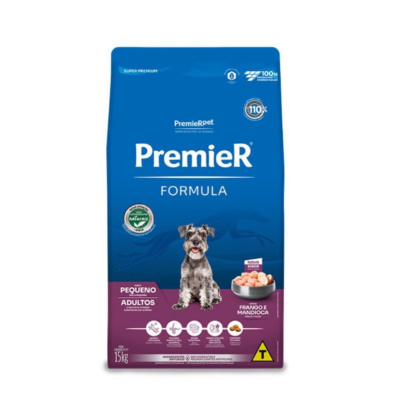 Ração Premier Fórmula para Cães Adultos de Raças Pequenas 15kg - Sabor Frango