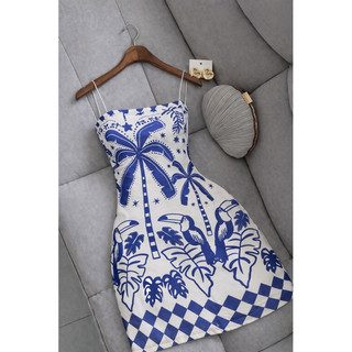 Vestido Curto Feminino Alcinha Ajustado Moda Verão Look Casual Chic