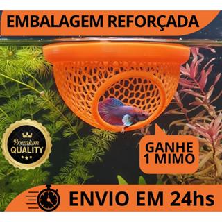 Esconderijo Flutuante para Peixes Betta Toca para Aquário Cama Folha Descanso Aquarismo Decoração em Oferta na Shopee