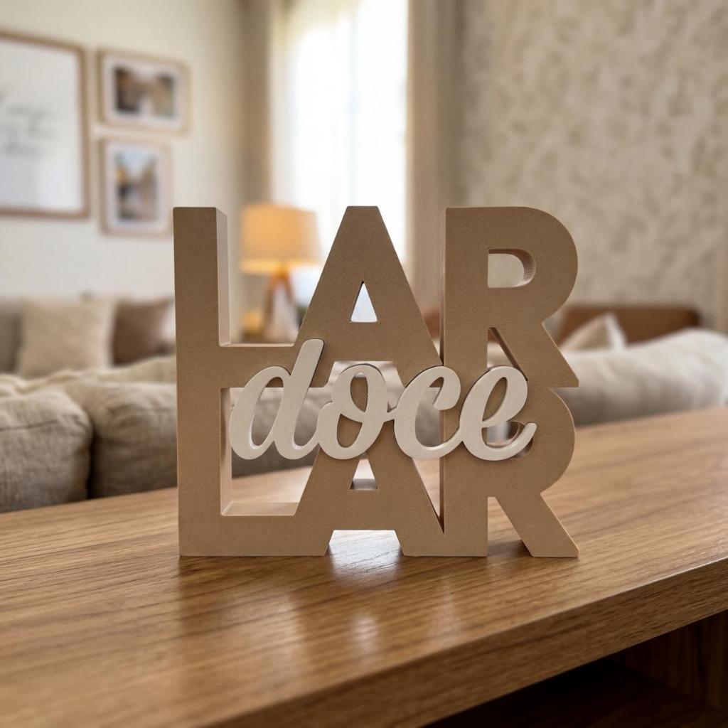 Letreiro Decorativo Lar Doce Lar Moderno Sala Quarto Escritório Decoração Casa Presente Criativo Parede Ambientes