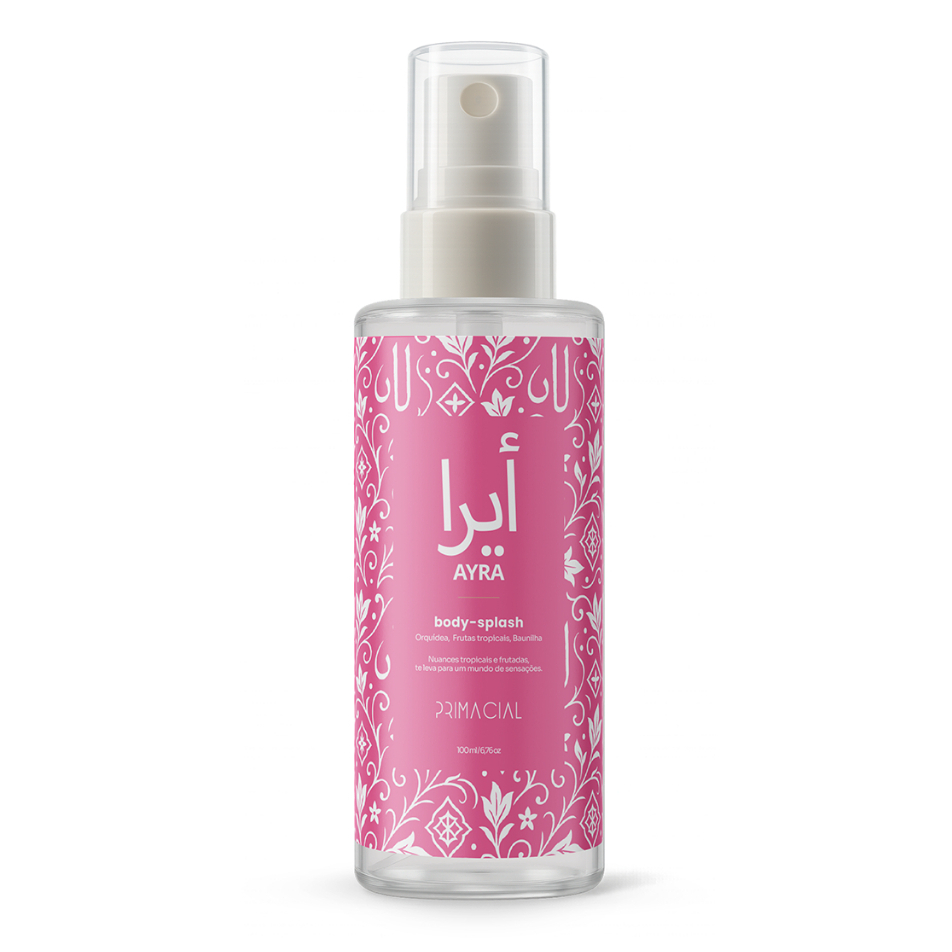 BODY SPLASH FEMININO ARABE AYRA 100ML - PRIMACIAL PERFUME FLORAL em Oferta na Shopee