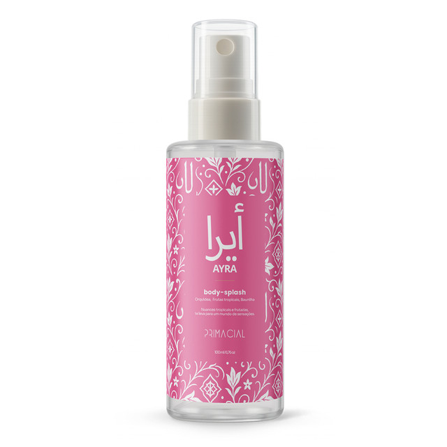 BODY SPLASH FEMININO ARABE AYRA 100ML - PRIMACIAL PERFUME FLORAL