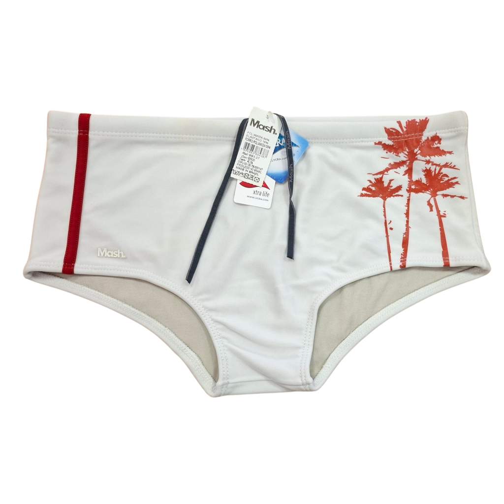 Sunga Slip Masculina Mash Clássica Forrada Cordão Interno Praia Piscina