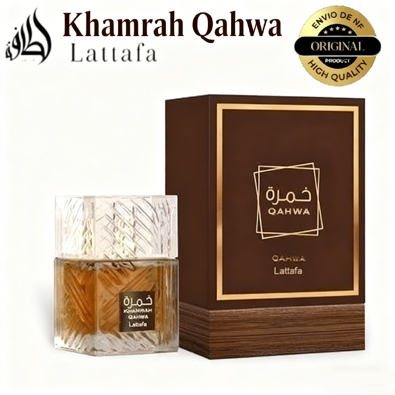 Perfume Lattafa Khamrah Qahwa  Masculina Perfume 100ml Eau De Parfum Original Árabe Perfume Perfumado duradouro