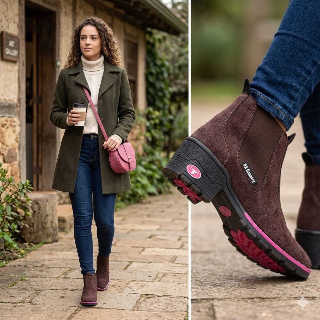 BOTINA COUNTRY FEMININA E MASCULO para o dia super confortavel BOTINA TEXANA masculina RA ESPORTES