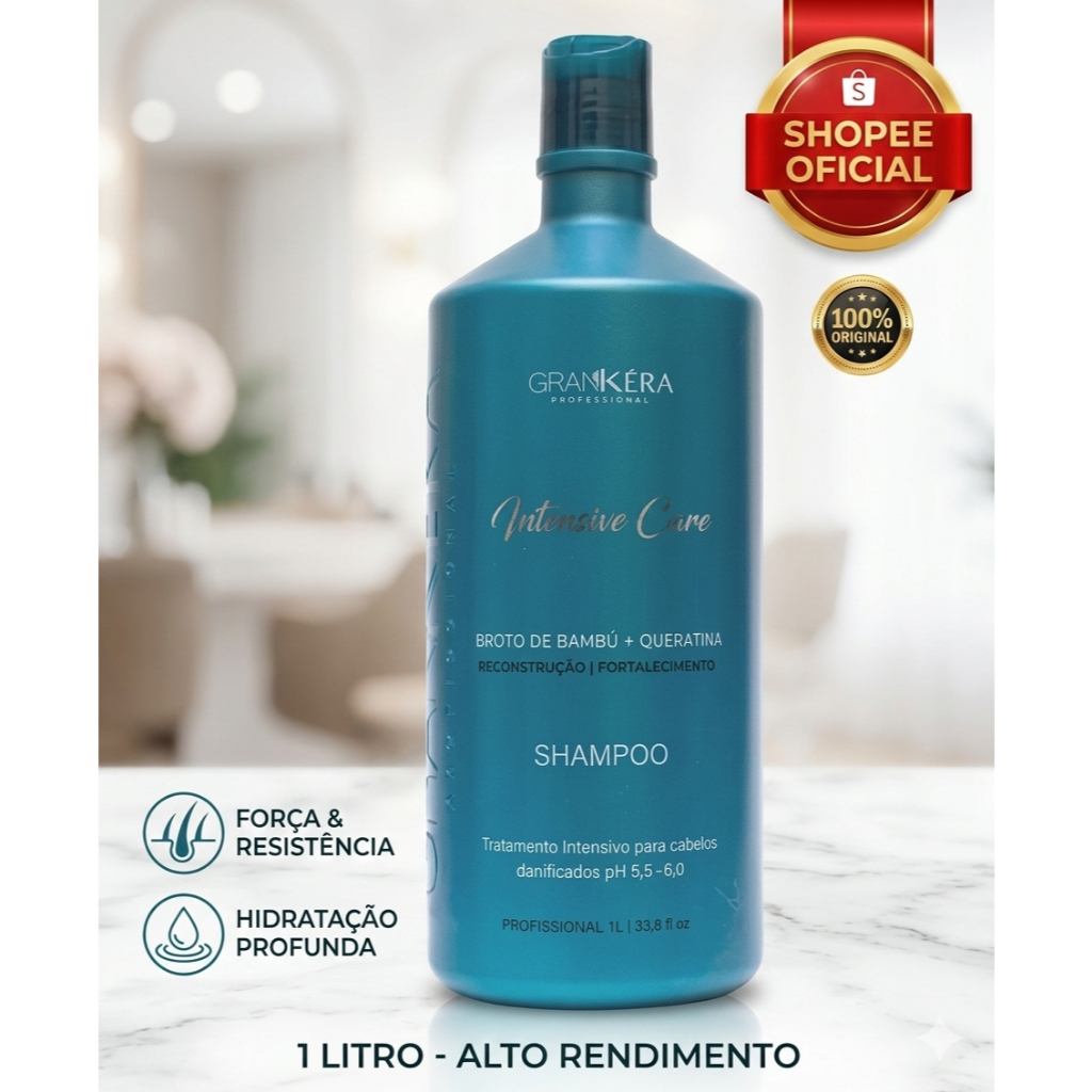 Shampoo Broto de Bambu Intensive Care -1 Litro GranKéra