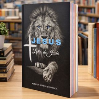 Bíblia Sagrada | Letra Maior | Harpa & Corinhos | RC | Leão Judá | Capa Brochura em Oferta na Shopee
