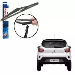 Palheta Traseira Original Bosch Rear Kwid 1.0 2017 A 2022 Preto