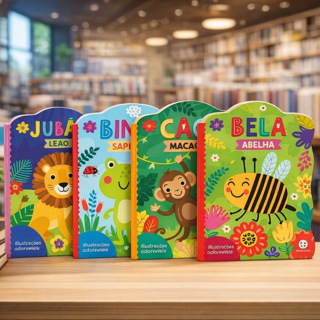 Kit - Caco Macaco, Binho Sapinho, Bela Abelha, Jubão Leão - Leia Com Alegria