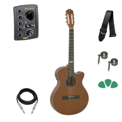 Violao Classico Eletroacustico Strinberg Black Sl200c Mahog