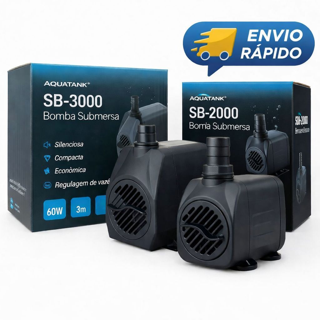 Moto Bomba Submersa 3000l/h Aquatank SB-3000 Litros Por Hora