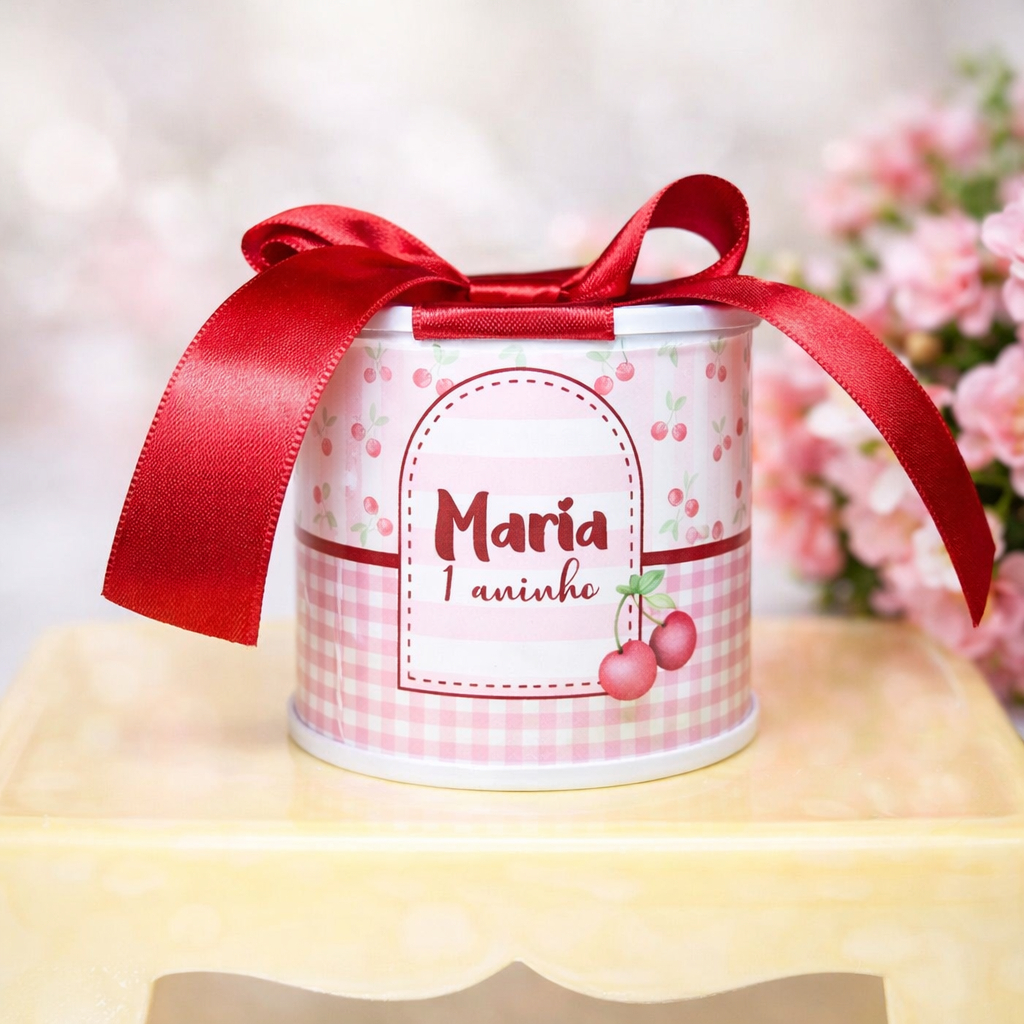 Kit tubolatas personalizadas CEREJINHA | Lembrancinha maternidade | aniversário | chá de bebê • 5x6 - Vários temas